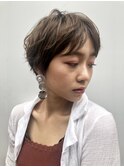 大人可愛い 小顔ショート