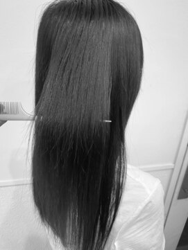 ホワイト(WHITE) ☆ツヤさら×ナチュラルストレート×WHITE田中☆