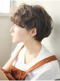 フレンチウェーブマッシュショート/ショートカット/30代/40代