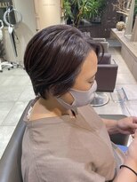 ヘアースタジオ エフ(Hair studio f) ラベンダーブラウン×すっきりショートby平松