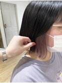 インナーカラー ラベンダーピンク ボブ 横浜【前田】
