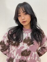 ノラキチジョウジ(NORA KICHIJOJI) #レイヤーカット#カーテンバング#就活カラー#ブルーブラック