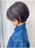 ナチュラルハイライトが美しい♪前下がり大人ショートボブby柴立