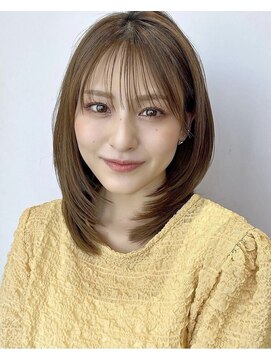 アフロート ルヴア(AFLOAT RUVUA) 小顔効果★顔まわりレイヤーカット★天使の艶トリートメント京佳