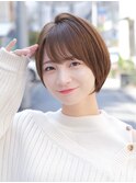 20代30代40代◎小顔ショートボブチョコレートカラー新宿代々木