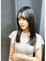 透明感暗髪グレージュカラー【銀座/有楽町】30代40代50代
