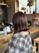 アンスリウム(AnthuRium)&nbsp;切りっぱなし前下がりボブ♪