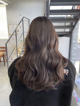 ヘアー アイス 御器所本店(HAIR ICI) 艶感 韓国 髪型 大人可愛いウェーブ巻き髪