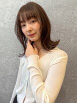 アース 三軒茶屋店(HAIR&MAKE EARTH) 三軒茶屋_レディース_セミロング_コテ巻き_ブラウン_くびれ巻き