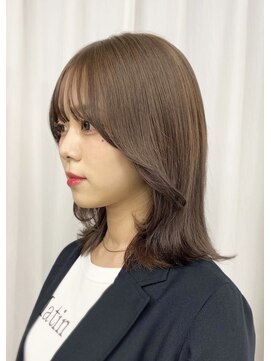 シーン 原宿(scene) ミルクティーベージュ/レイヤーカット/ピンクベージュ