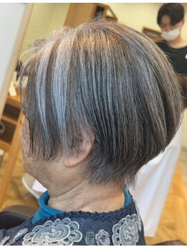 エリーザ 川越駅前店(Elisa) 大人美人ショート！ローライトで80代白髪ぼかし！［川越駅］