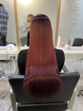 ブレンド 渋谷(BLend) 縮毛矯正.レイヤーカット.ブルーブラック.髪質改善. 黒髪