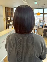 ユーシャンボール(U-CHAMBORD)&nbsp;【髪質改善】艶まるみボブ【寝屋川/髪質改善/白髪ぼかし】