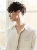 ナチュラルパーマ　刈り上げマッシュ　ニュアンス　MOMO