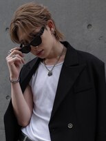 アンサー 渋谷(ANSWER)&nbsp;メンズバレイヤージュカラーハイライトカラーセンターパート韓国