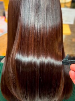 サクラ ビューティ ヴィレッジ(SAKURA Beauty village)の写真/【髪質改善カラー】髪＆頭皮に優しいダメージレスカラーで綺麗に大変身♪オーガニックカラーのご用意あり◎