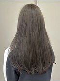 ブリーチなしダブルカラーオリーブグレージュ赤み消し秋カラー