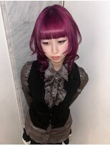 ヌル 原宿店(Null)&nbsp;ワインレッド/ケアブリーチ/ブリーチカラー/原宿/表参道