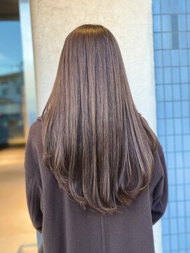 ロング/グレージュ/カラー