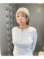 ミリム 栄矢場町店(MIRiM) レイヤーボブ ホワイトベースにブラウン×ブラックデザカラ!