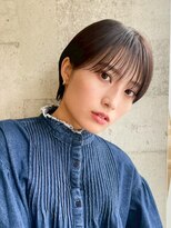 ザ シー 海老名(The C)&nbsp;コンパクトショート、軽め前髪、艶カラー、耳かけショート
