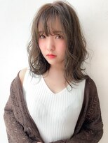 トップシェイプ(TOP SHAPE)&nbsp;柔らかウェーブミディ×透け感グレージュ