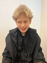 アース 郡山コスモス通り店(HAIR&MAKE EARTH)&nbsp;ハイトーンベージュ×無造作ショート