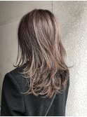 【Marl】ラベンダーグレージュの抜け感セミロング♪