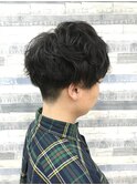 ボリュームUPパーマ マッシュ 刈り上げ