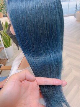 ビーチ(Beach) ブルーカラーヘア