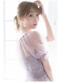 簡単アレンジ華やかポニー