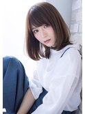 しっとりキレイに見えるミディアムボブ/◎30代40代50代60代