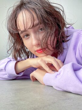 アイティーバイアルバム 八王子店(IT by ALBUM) ふわっとボブ_ホワイトグレージュネビージュこなれミディ_9099