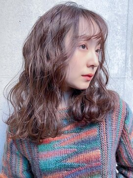 オーブ ヘアー ミミ 広島庚午店(AUBE HAIR mimi) 20代・30代_大人可愛い_コテ巻き風パーマ