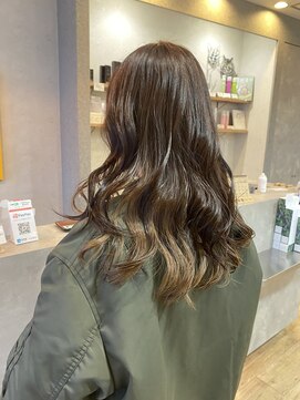 ブロッサム 東中野店 20代30代大人可愛い♪ハイライトカラーバレイヤージュミディ