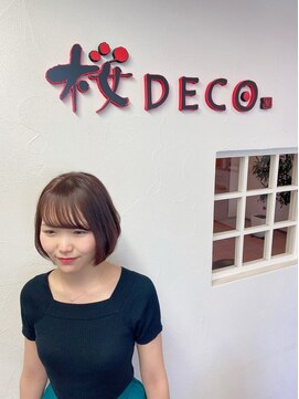桜デコ プリム店(DECO) ふんわり☆柔らかボブ