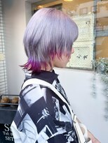 ヘアーアンドアート ルミナ(HAIR&ART LUMINA) ラベンダーホワイトとレッド