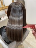 艶髪ストレート 透明感カラー オージュア