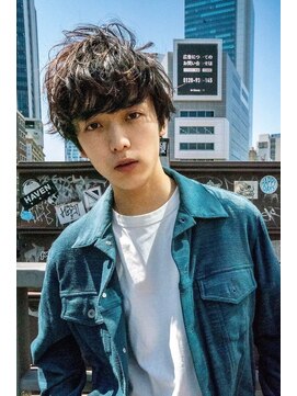 ハバナ 渋谷(HAVANA) アッシュブラック/束間マッシュパーマ/刈り上げ/ツーブロック