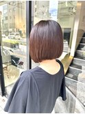 切りっぱなしボブ