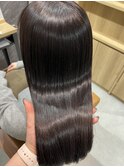 髪質改善艶カラーラベンダーグレージュ