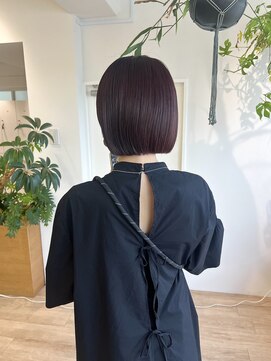 オーシャン(Ocean) 【OceanHair&Life田中愛梨】切りっぱなしミニボブ/暖色カラー