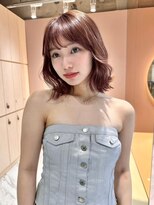 メルティカラー×顔周りレイヤーカットボブ髪質改善[大宮]