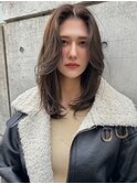 小顔レイヤーシアーベージュ