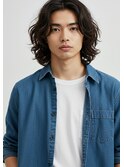 メンズロング×大人ニュアンスパーマ