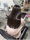 髪質改善 スーパーロング ワンレングス レイヤー 韓国風巻き
