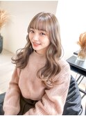前髪&顔周りカット×美人艶ブラウンベージュカラー髪質改善f