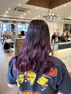 ソワンドブレス 阿倍野店(soin de brace) gradation color   cassis lavender