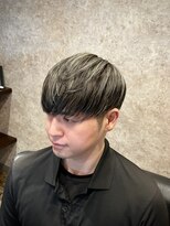キタセンジュバーバー バイ ティーズ(KITASENJU BARBER by T's)&nbsp;メッシュキャップハイライト　シルバー　グレージュ