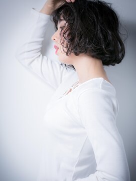 カバーヘア ブリス 北浦和(COVER HAIR bliss) *bliss北浦和*く無造作カールの黒髪フェミニンボブｘ